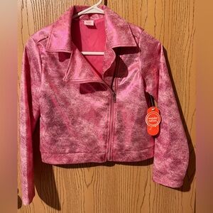 New with tags, hot pink little girls jacket